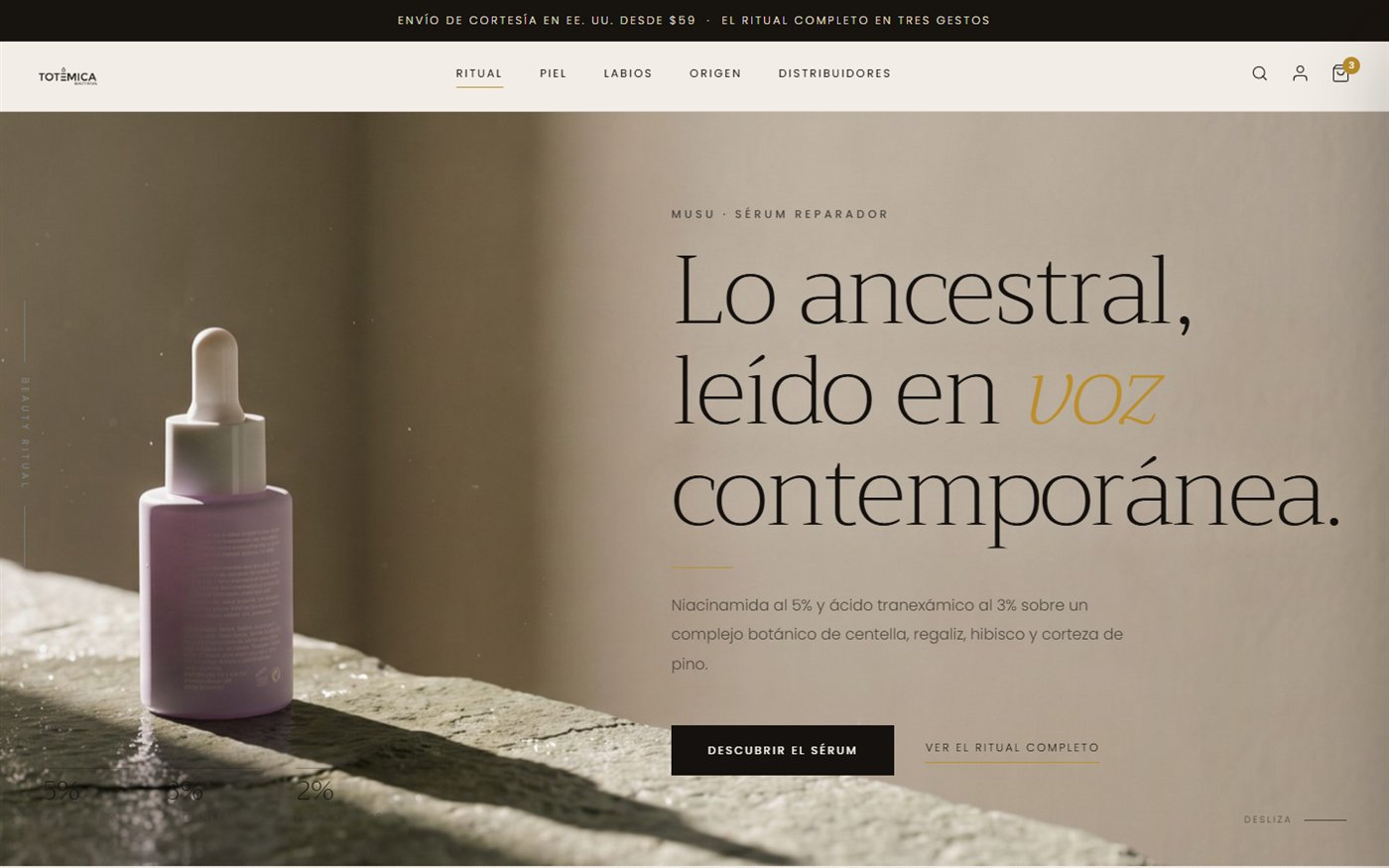 Portada propuesta de Totemica Beauty
